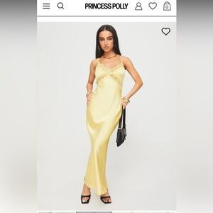 Yellow Princess Polly Maxi Dress Size 2 New with tags, still in packaging
